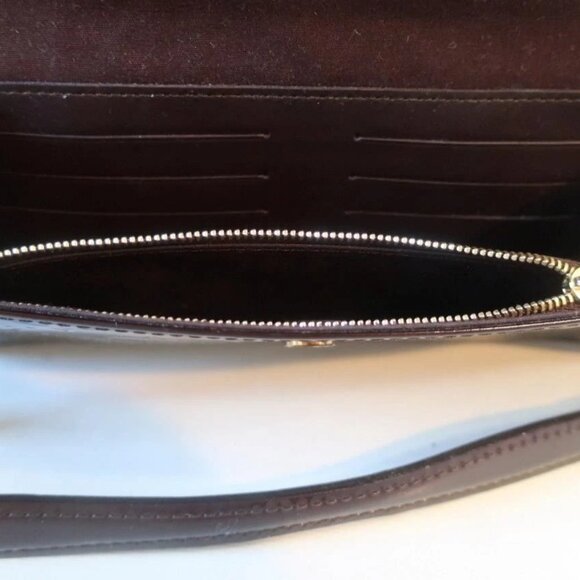 Authentic Louis Vuitton Monogram Vernis Sunset Boulevard Burgundy Patent Leather - Picture 8 of 15